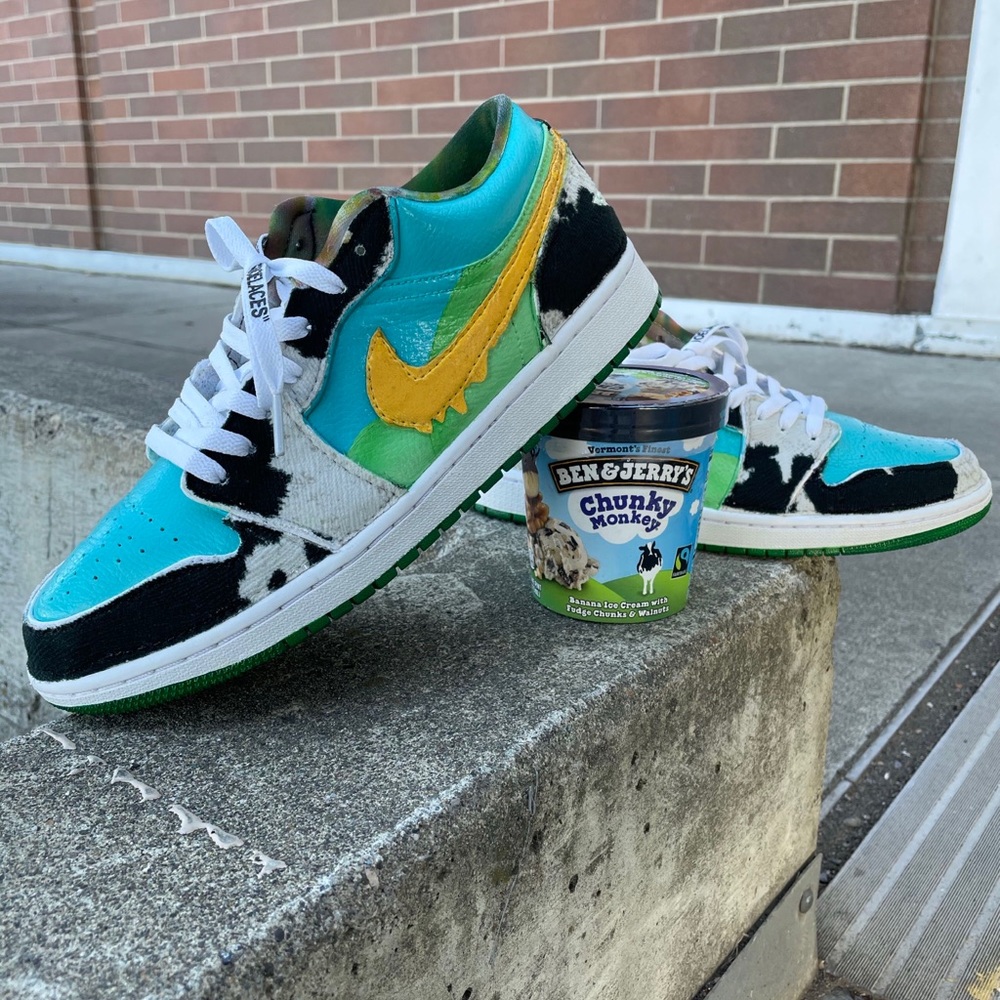 Custom Nike jordan 1 (version of ( Nike Ben Jerry SB)